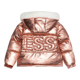 GUESS giubbino tinta unita con cappuccio e logo Rosa per Neonata K4BL05WEYO0 ROSA GUESS 