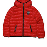 Diesel Jacke Modell Bmber einfarbig mit Reißverschluss und Kapuze rot für Jungen