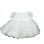 Bimbalo' Abito Cerimonia Tinta Unita con Tulle per Neonata 7637 BIANCO BIMBALO' 