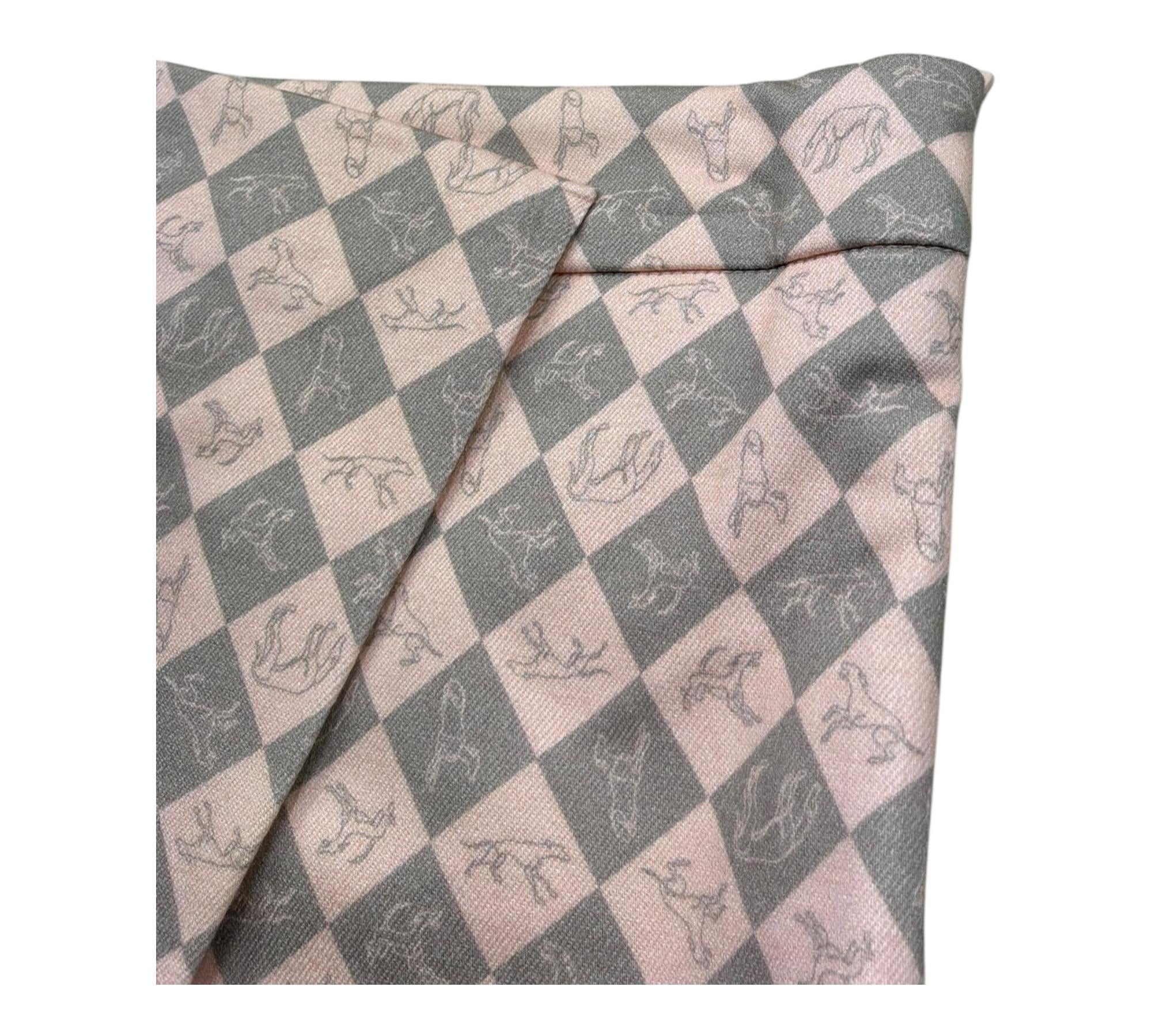 Trussardi Short Fantasia Quadri con Zip per Bambina TGP26057SH ROSA TRUSSARDI 