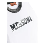 Missoni Rundhals-T-Shirt einfarbig mit Print weiß für Jungen