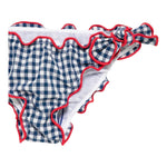 Saint Barth Costume 2 Pezzi Triangolo-Slip Tinta Unita Fantasia A Quadrettini per Bambina CEIS001 BIANCO/BLU SAINT BARTH 