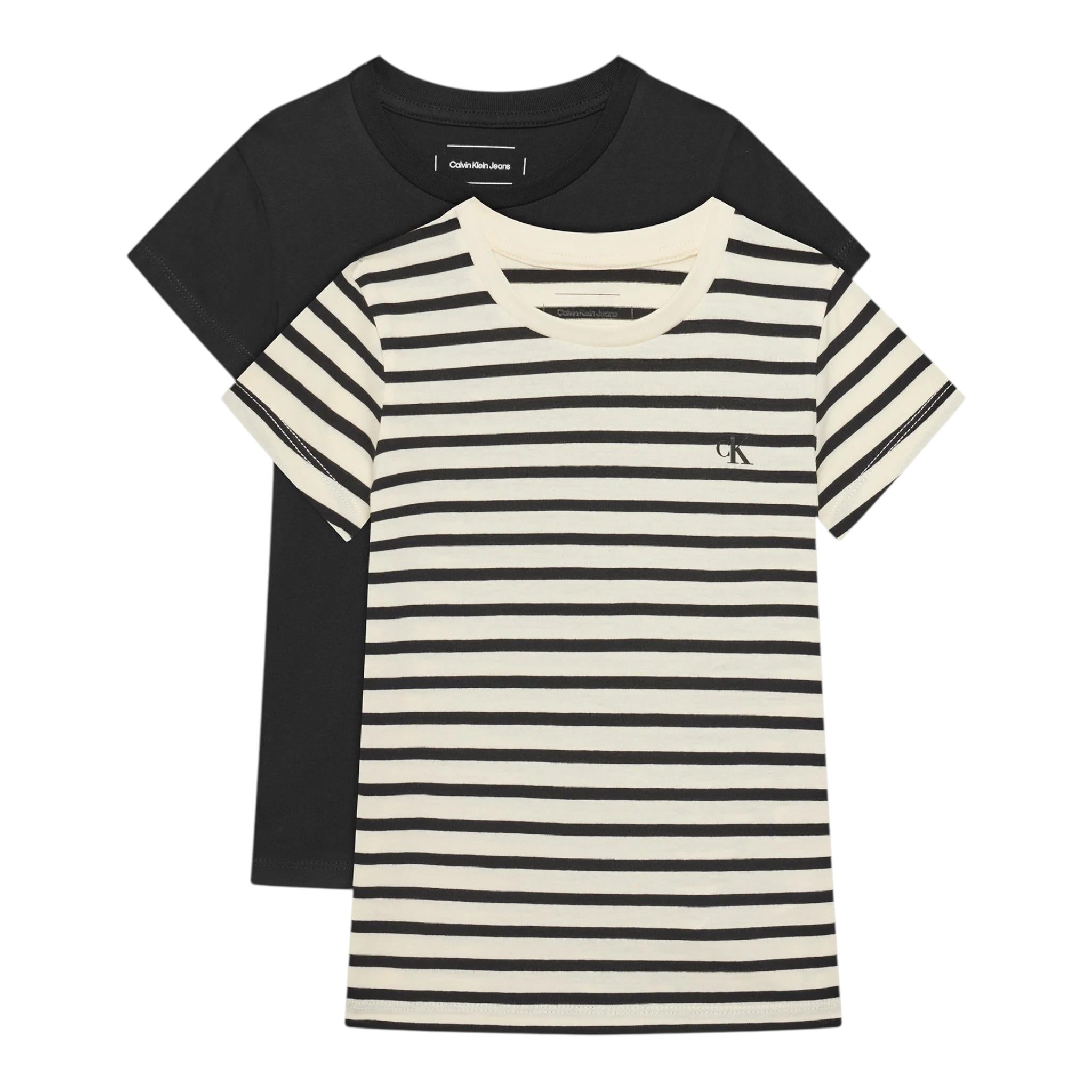Calvin Klein Set T-Shirt Bicolore per Bambina IG0IG02799 NERO/PANNA CALVIN KLEIN 