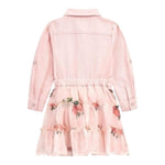 GUESS abito tinta unita con bottoni e fantasia fiori Rosa per Neonata K4YK18WG5P0 ROSA GUESS 