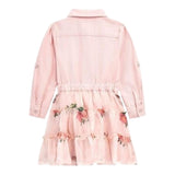 GUESS abito tinta unita con bottoni e fantasia fiori Rosa per Neonata K4YK18WG5P0 ROSA GUESS 