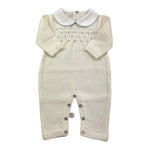 BABY LORD tutina tinta unita con colletto Panna per Neonata 300 PANNA BABY LORD 