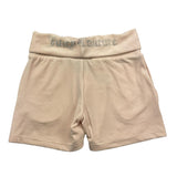 Juicy Couture – Einfarbige Wildledershorts mit rosa Glitzer für Mädchen