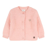 CARRE'MENT BEAU cardigan tinta unita con ricamo cuore Rosa per Neonata Y05268 ROSA CARRE'MENT BEAU 