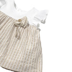 Mayoral Set 2 Pezzi Abito-Coulotte Bicolore per Neonata 1845X BIANCO/BEIGE MAYORAL 