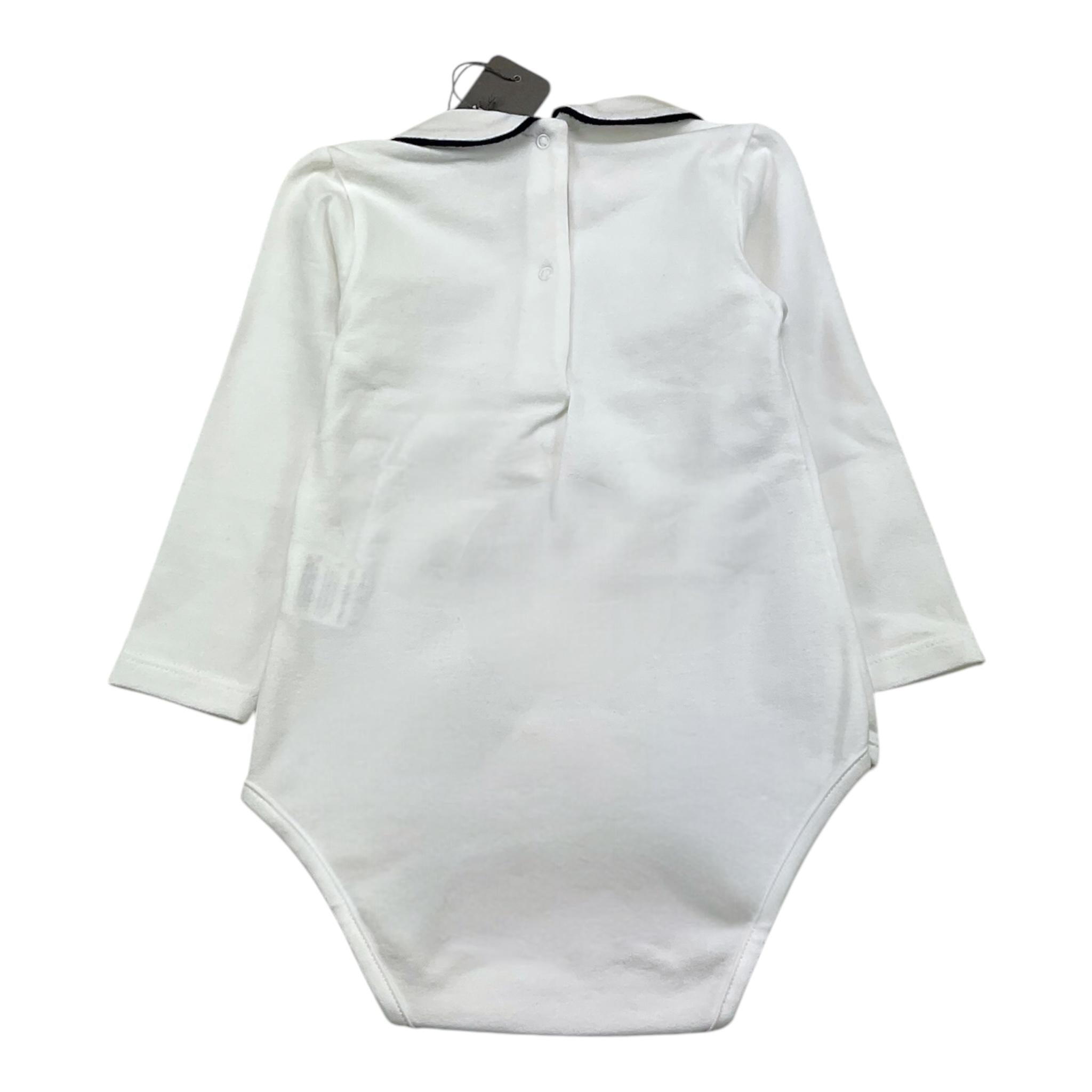 J.O. MILANO body tinta unita con colletto Bianco per Neonata 361Z1 BIANCO J.O. MILANO 