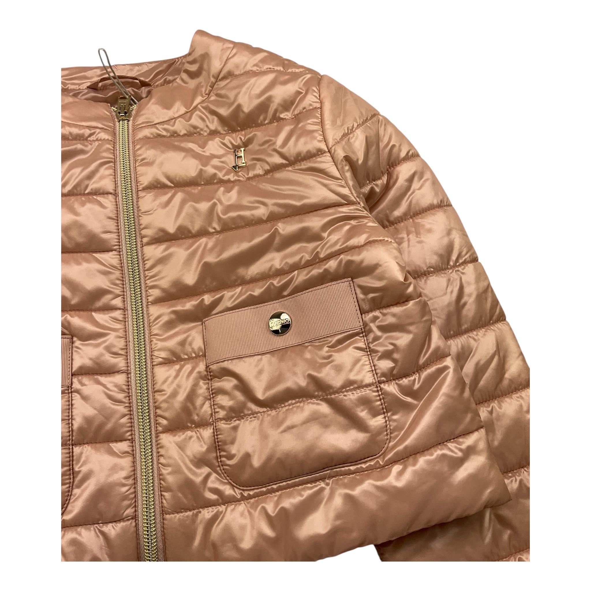 giubbino tinta unita con zip GI000090G ROSA HERNO 