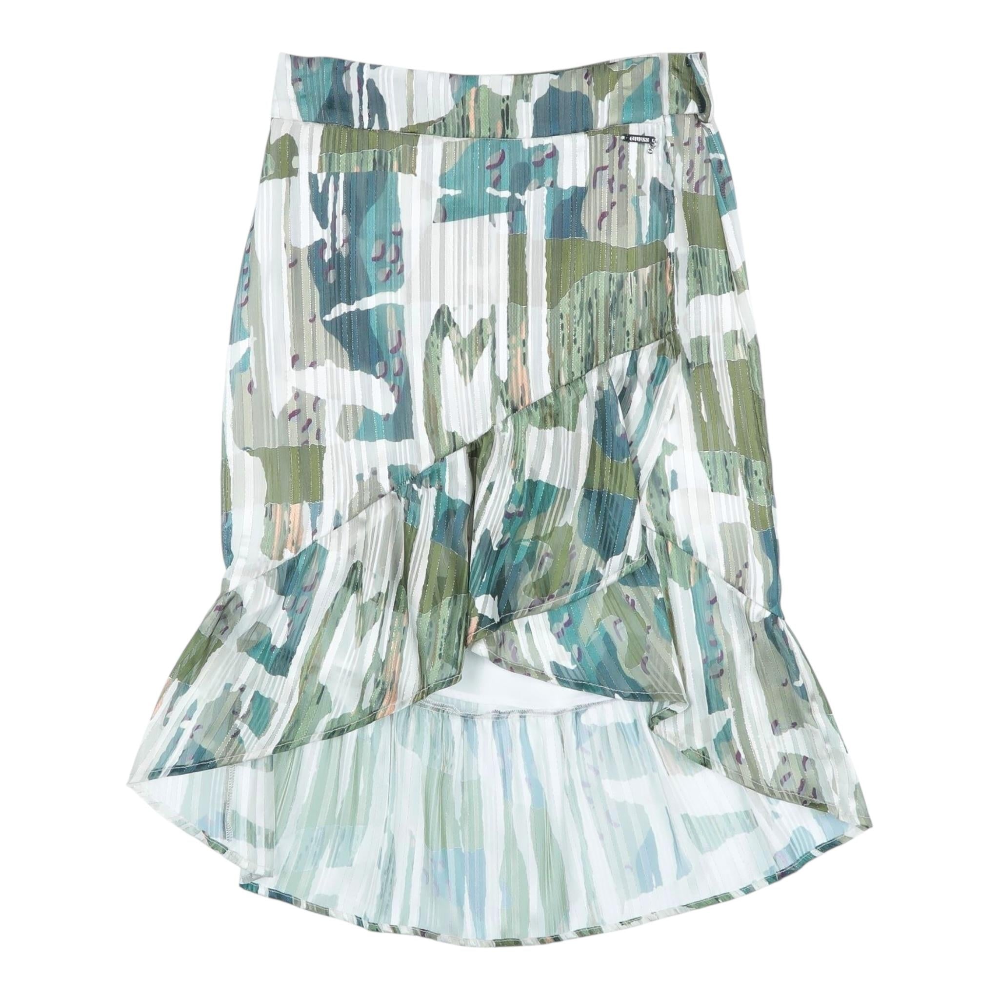 Guess Gonna Stampa Fantasia con Elastico In Vita per Bambina J2GD07WELW0 VERDE GUESS 