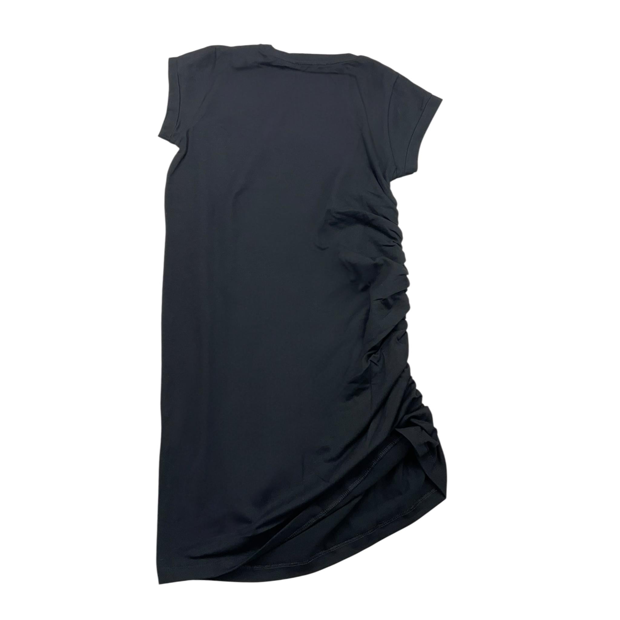 Hinnominate Abito Mezza Manica Tinta Unita con Arricci per Bambina 3646V00184 NERO HINNOMINATE 