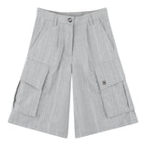 Dkny Bermuda Tinta Unita con Tasconi per Bambina D62274 GRIGIO DKNY 