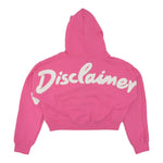 Disclaimer Felpa Chiusa con Cappuccio Tinta Unita con Logo per Bambina 25EDK58515 FUXIA DISCLAIMER 