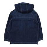 Dondup Einfarbige Jeansjacke mit Kapuze Blau für Jungen