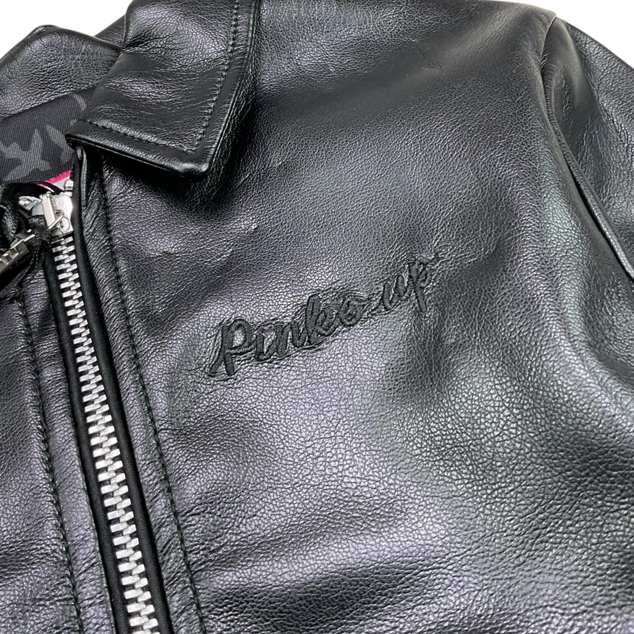 Pinko Giubbino Tinta Unita con Zip In Ecopelle per Bambina F3PIBGJK222 NERO PINKO 