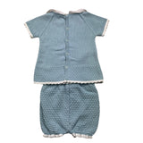 Paz Rodriguez 2-teiliges Set T-Shirt-Strickhöschen Blau für Neugeborene