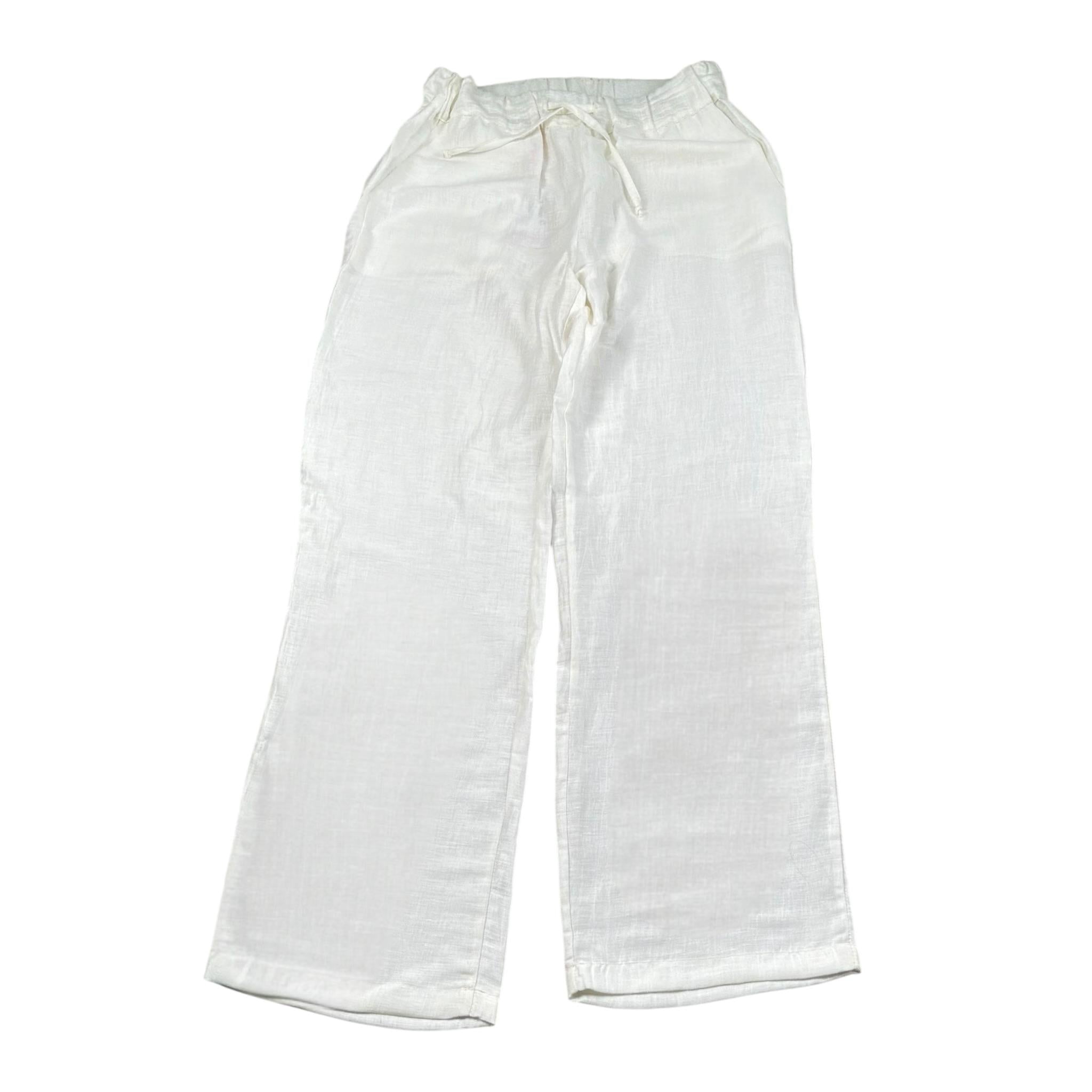 Kaos Pantalone Tinta Unita con Elastico In Vita per Bambina KS201 BIANCO KAOS 