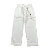 Please Pantalone Tinta Unita con Elastico In Vita per Bambino PE75300B73 BIANCO PLEASE 