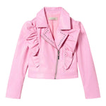 Twinset Chiodo In Ecopelle Tinta Unita per Bambina 241GJ2141 ROSA TWINSET 