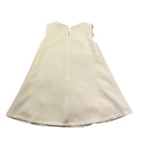 Fun & Fun Abito Giromanica Tinta Unita con Applicazioni per Bambina FNCBDR01059 BIANCO FUN & FUN 