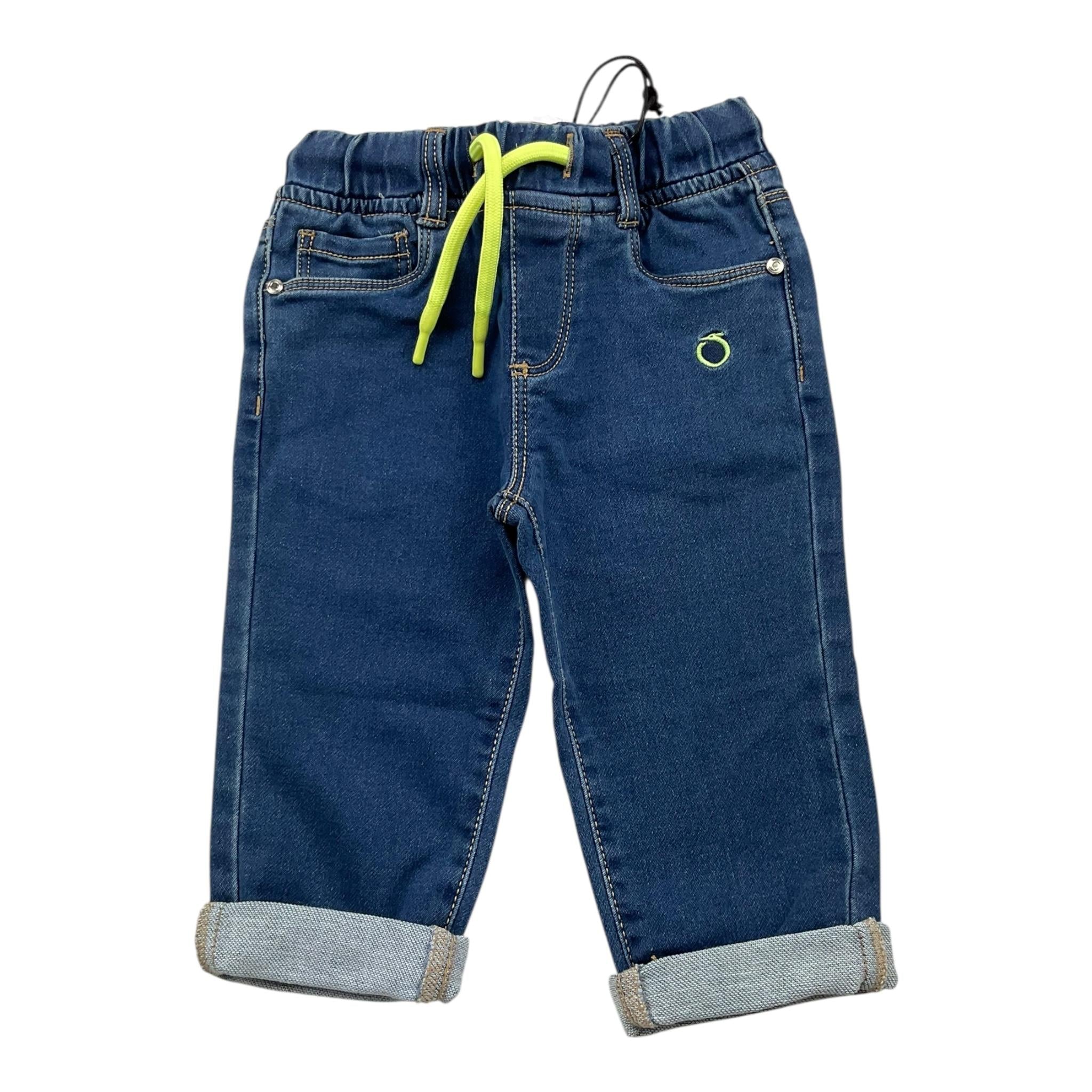 TRUSSARDI jeans tinta unita con elastico in vita Blu per Neonato TIA24028PAN BLU TRUSSARDI 