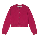 SIMONETTA cardigan tinta unita  Fuxia per Bambina SV9A40 FUXIA SIMONETTA 