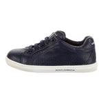 Dolce & Gabbana Sneakers Tinta Unita Con Stampa Logo E Suola In Contrasto Blu Per Bambino DA0929 BLU DOLCE & GABBANA 