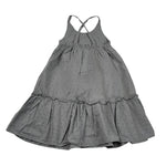 Petit Indi Abito Tinta Unita A Bretelle per Neonata SS25BK651 GRIGIO PETIT INDI 