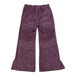 LA STUPENDERIA pantalone tinta unita modello zampa in velluto Viola per Bambina TJPN42X VIOLA LA STUPENDERIA 
