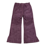 LA STUPENDERIA pantalone tinta unita modello zampa in velluto Viola per Bambina TJPN42X VIOLA LA STUPENDERIA 