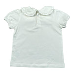 Lalalu' T-Shirt Tinta Unita con Colletto per Neonata TSL170PB BIANCO LALALU' 
