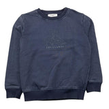 TRUSSARDI felpa chiusa girocollo tinta unita con stampa Blu per Bambino TBA25138FE BLU TRUSSARDI 