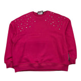 JOHN RICHMOND felpa chiusa girocollo tinta unita con borchie Fuxia per Bambina RGA25198FE FUXIA JOHN RICHMOND 