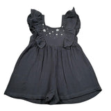 Petit Indi Tuta Tinta Unita con Stampa per Neonata SS25BK5026X GRIGIO PETIT INDI 