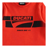 DUCATI shirt girocollo tinta unita con stampa Rosso per Neonato G5611 ROSSO DUCATI 