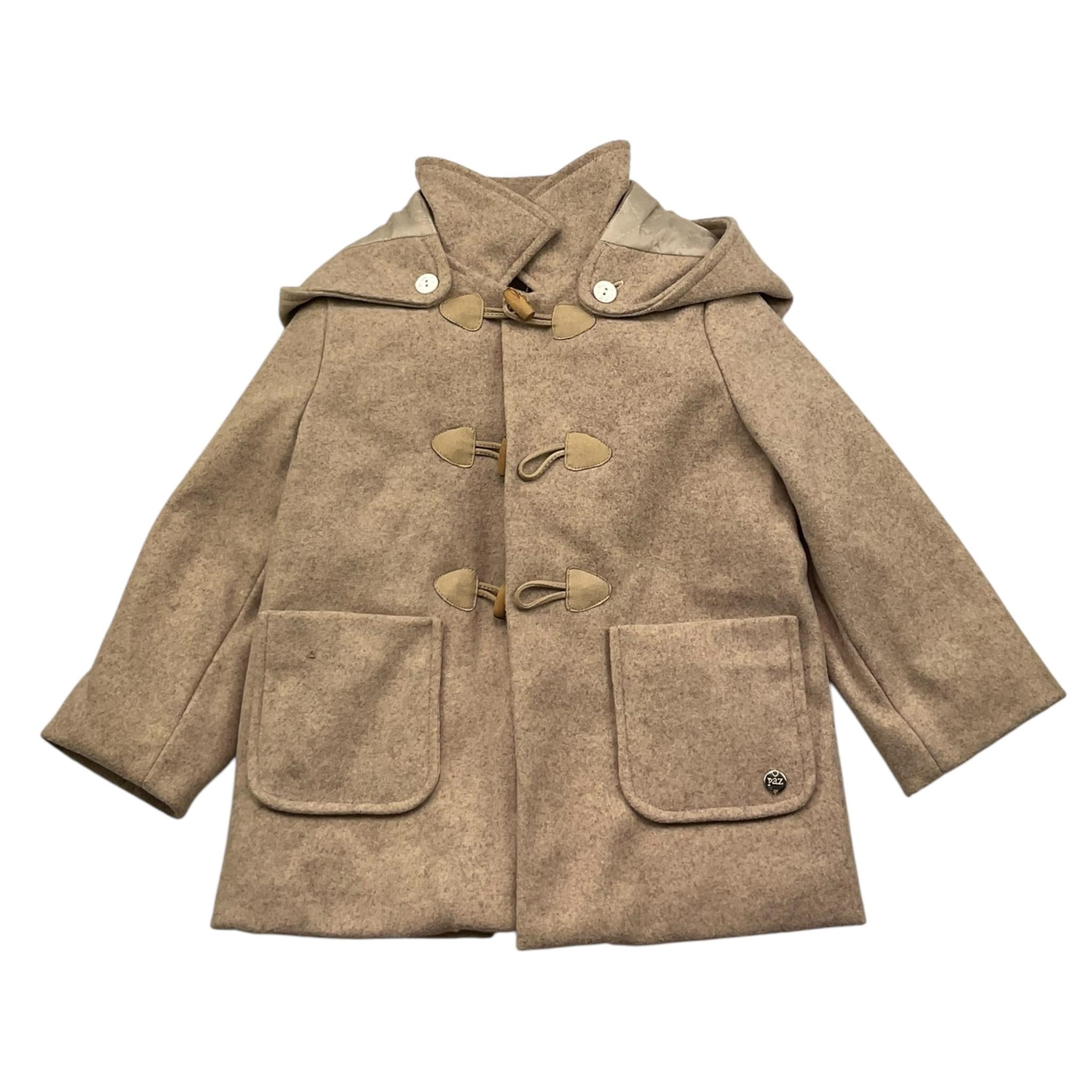 PAZ RODRIGUEZ cappotto tinta unita con cappuccio  Beige per Neonato 012151004 BEIGE PAZ RODRIGUEZ 