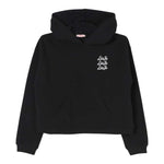 LIU JO felpa chiusa con cappuccio tinta unita con logo Nero per Bambina GF4052 NERO LIU JO 