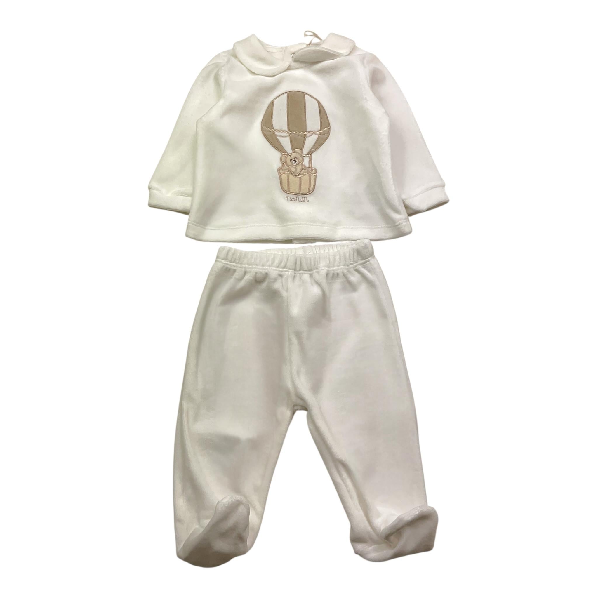 NANAN completo 2pz maglia-ghettina Bianco per Neonato I2405003B BIANCO NANAN 