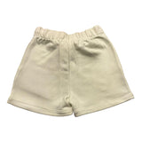 Suns Shorts im einfarbigen Trainingsanzug mit elastischer Taille Beige für Mädchen