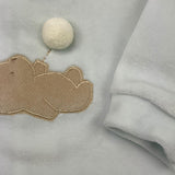 BARCELLINO box nascita 5pz  tutina-body-cappello-bavetta-coperta Azzurro per Neonato BOXAI AZZURRO BARCELLINO 