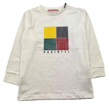 CESARE PACIOTTI shirt girocollo tinta unita con stampa in contrasto Bianco per Bambino TSP5318B BIANCO CESARE PACIOTTI 