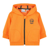 Timberland Felpa Tinta Unita con Zip E Cappuccio per Bambino T60487 ARANCIONE TIMBERLAND 