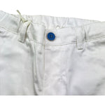 Minibanda Pantalone Tinta Unita con Elastico In Vita per Neonato 3B616 BIANCO MINIBANDA 