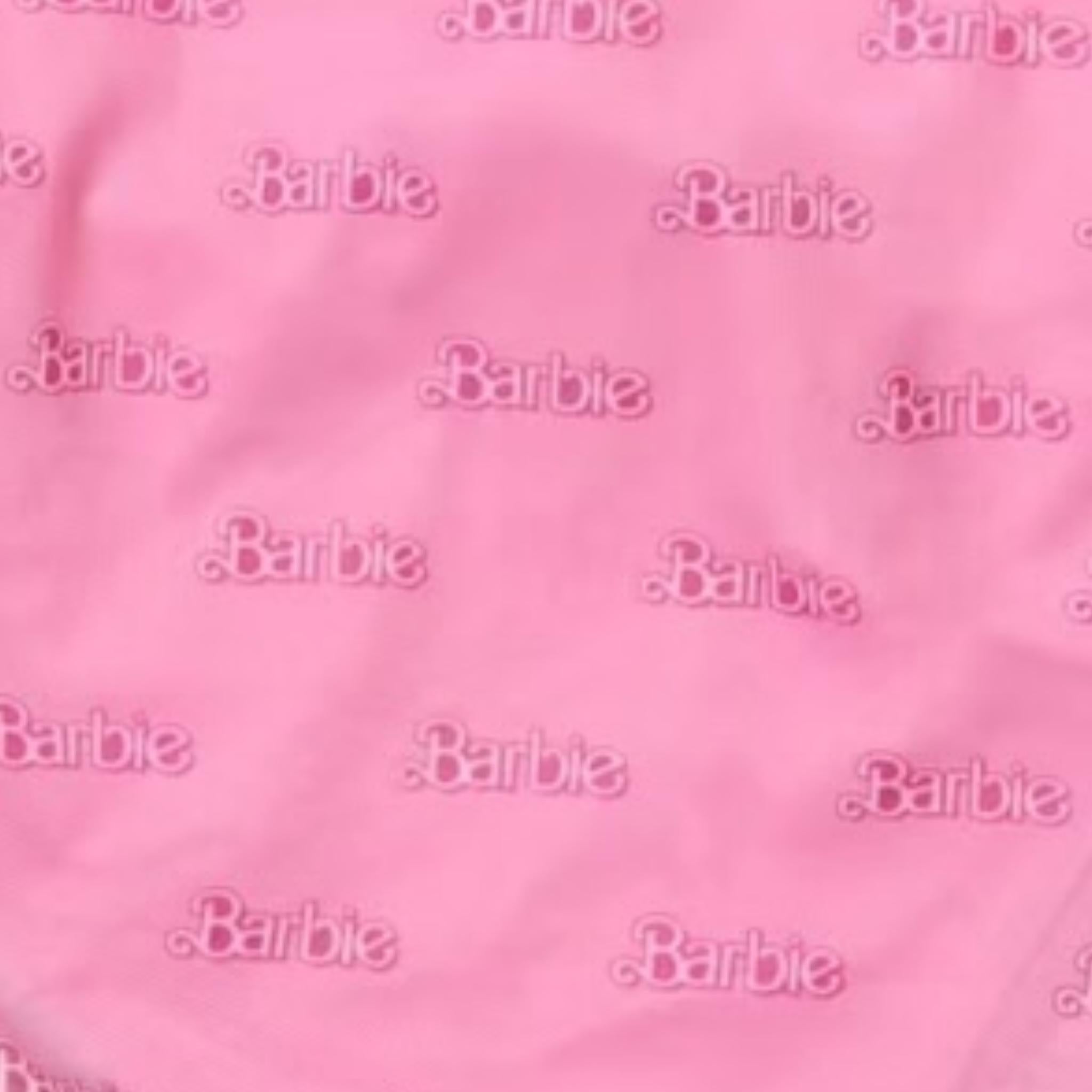 Monnalisa Set Costume Intero-Pareo Tinta Unita Stampa Barbie per Bambina 19C088 ROSA MONNALISA 