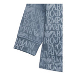 Emporio Armani Felpa Chiusa Girocoll Tinta Unita con Log per Bambino 3D4MJD BLU EMPORIO ARMANI 