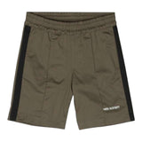 Neil Barrett Einfarbige Bermuda-Shorts mit elastischer Taille Grün für Jungen