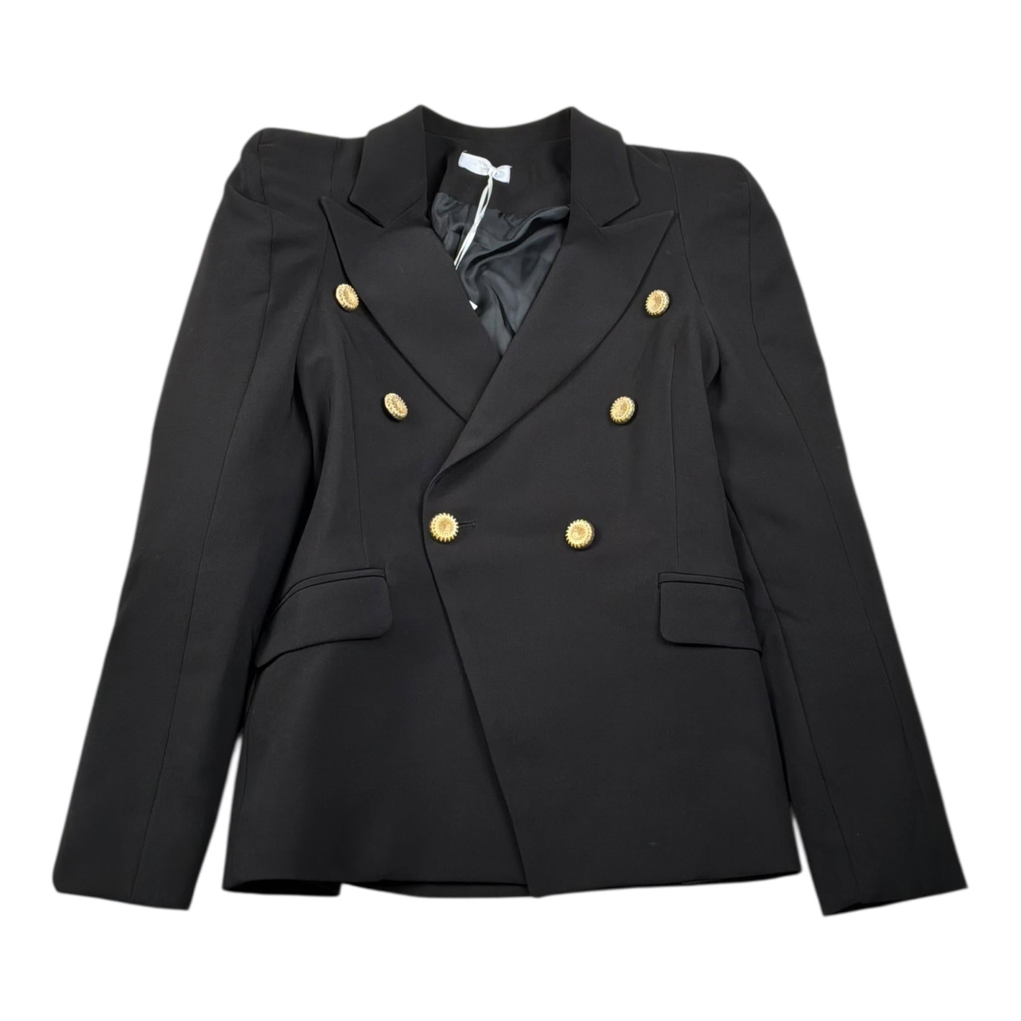 Fun & Fun Giacca Tinta Unita Doppiopetto per Bambina FCJJK15484 NERO FUN & FUN 