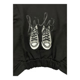 LU LU BY MISS GRANT felpa tinta unita con stampa Nero per Bambina LL3035 NERO LU LU BY MISS GRANT 